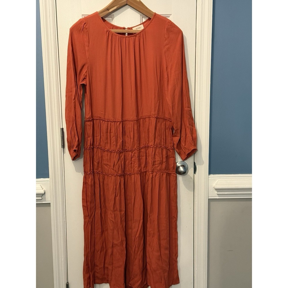 Orange  Maxi Dress Boho, Modern Spring Party Modest By Be stage S/M/L